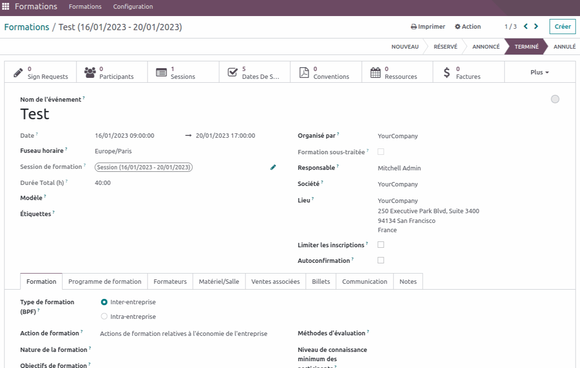 Odoo • Texte et Image